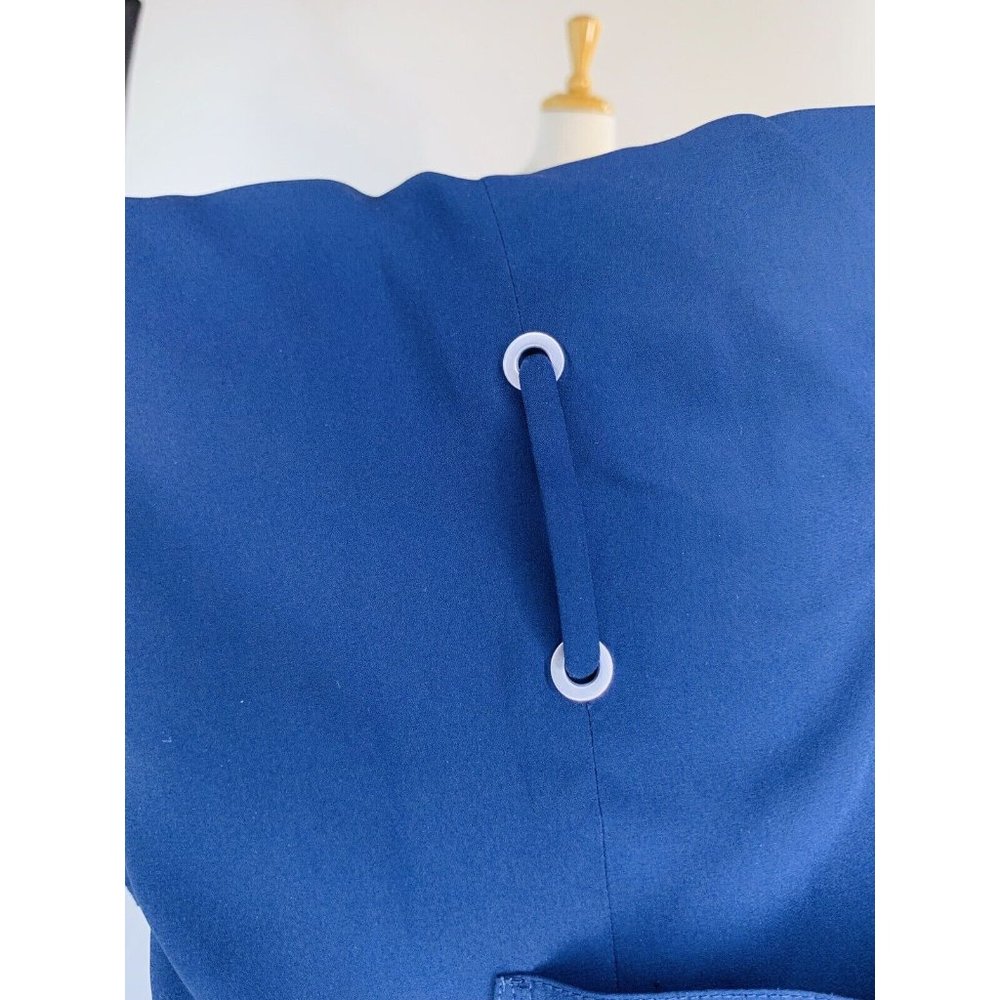 Aritzia Babaton Gerhard Shift Relaxed Fit Dress Navy Size Small Blue Ramie NWOT - Picture 5 of 10